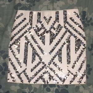 Express stretch sequin skirt, size M *sold*